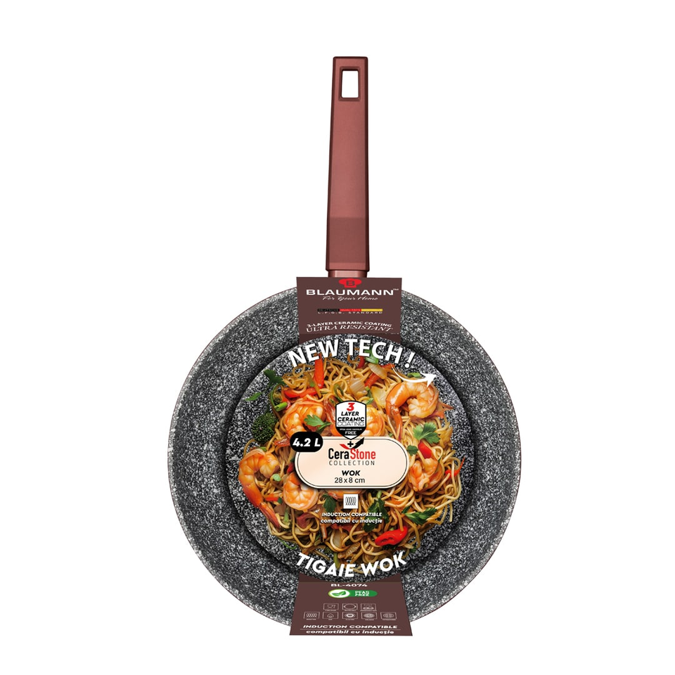 Wok, 28 cm | Cera Stone Collection | Blaumann BL4074
