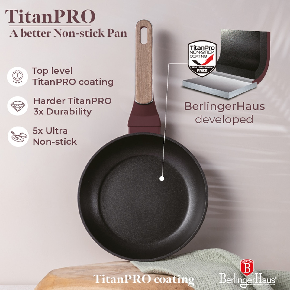 3 Pcs Frypan Set Leonardo Nordic | Berlinger Haus BH8303
