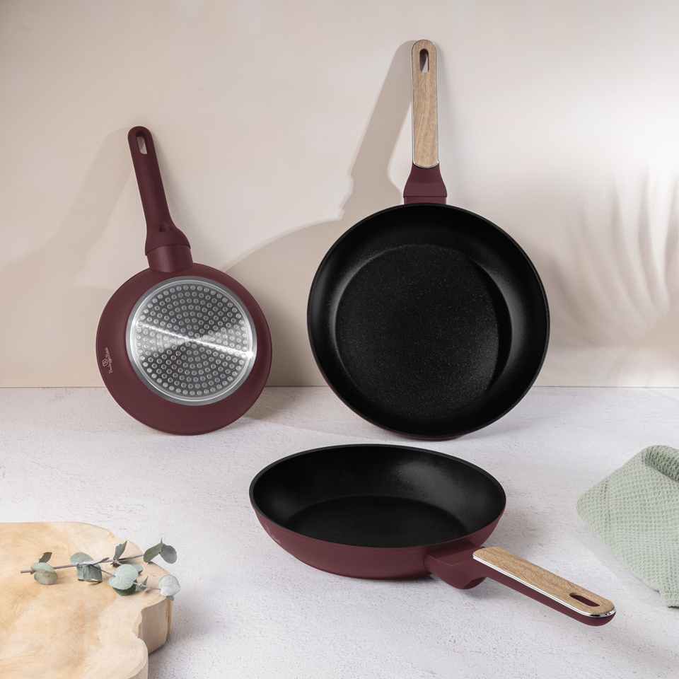 3 Pcs Frypan Set Leonardo Nordic | Berlinger Haus BH8303