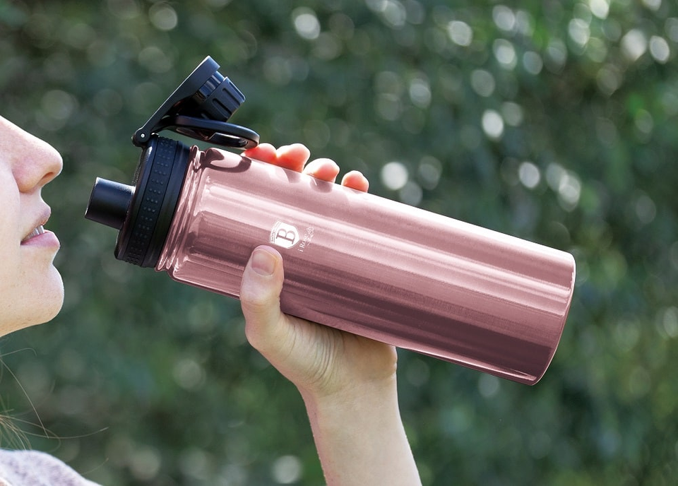 Sport Bottle, 540 ml, Pink | Berlinger Haus BH7756