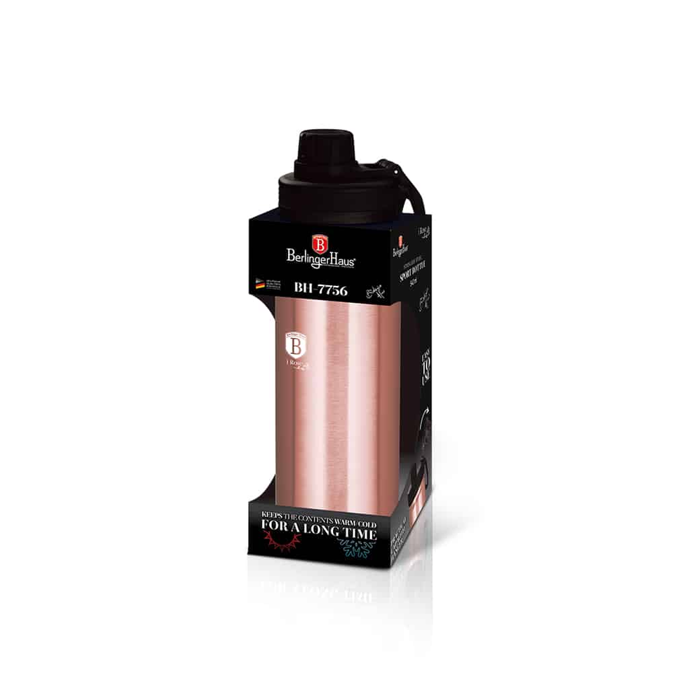 Sport Bottle, 540 ml, Pink | Berlinger Haus BH7756