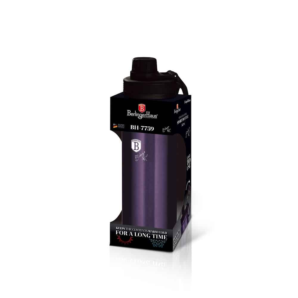 Sport Bottle, 540 ml, Purple | Berlinger Haus BH7759