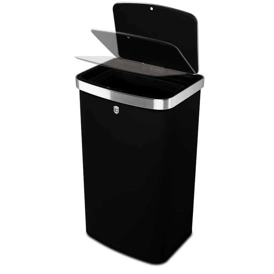 Sensor Bin, 60L, Matt Black | Berlinger Haus BH9795