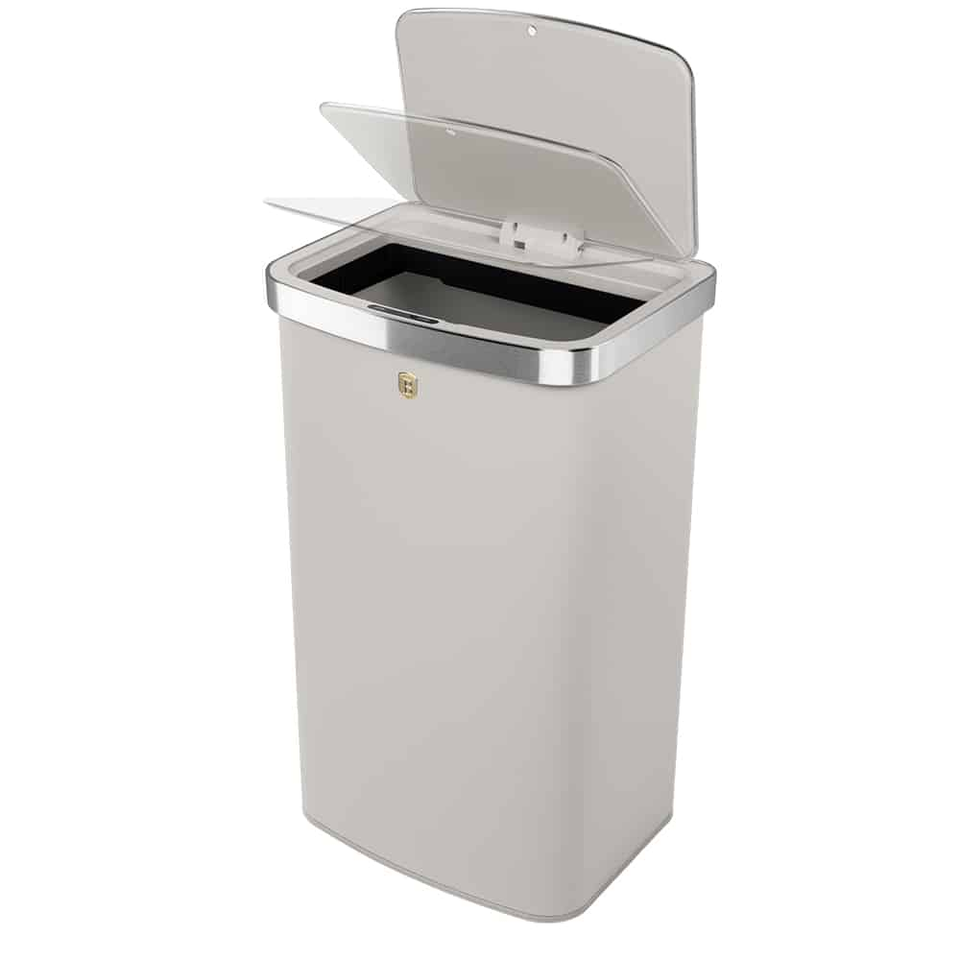 Sensor Bin, 60L, Matt Cream | Berlinger Haus BH9793