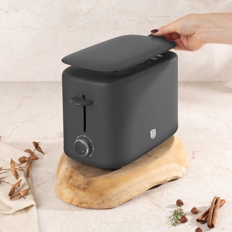 Toaster with Cover, Matt Anthracite | Berlinger Haus BH9704