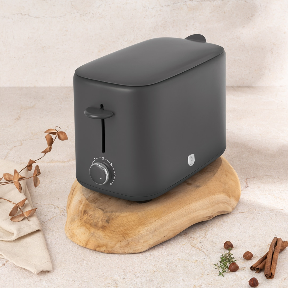 Toaster with Cover, Matt Anthracite | Berlinger Haus BH9704