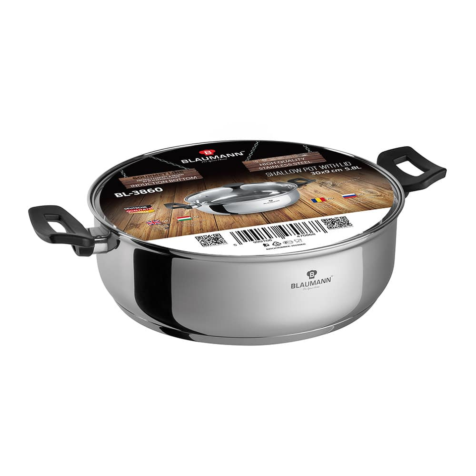 Shallow Pot with Lid 30 cm Blaumann BL3860