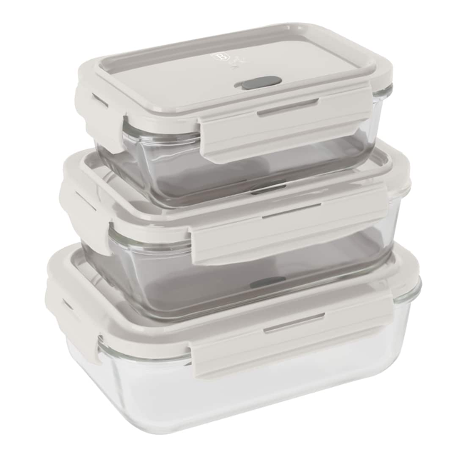 3 Pcs Container Set Berlinger Haus BH8793 | Cream
