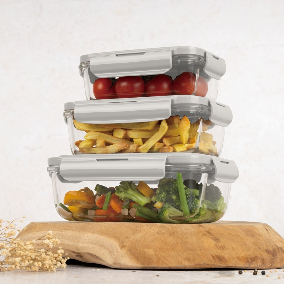 3 Pcs Container Set Berlinger Haus BH8793 | Cream