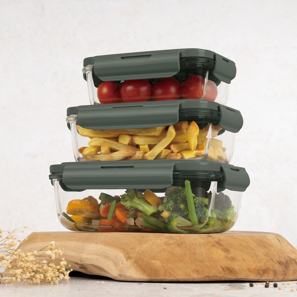 3 Pcs Container Set Berlinger Haus BH8791 | Green