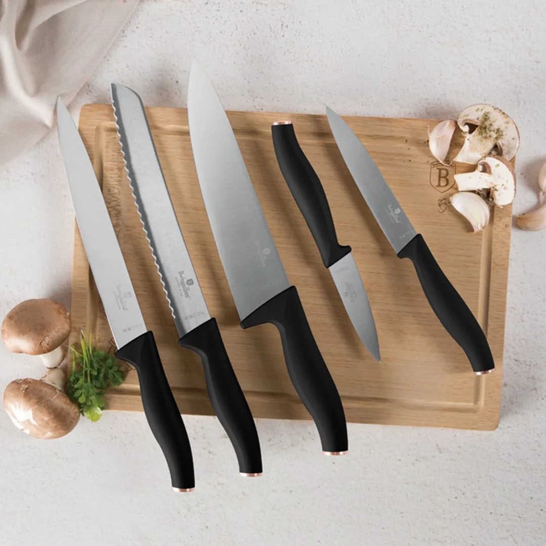 Berlinger Haus knife set with bamboo cutting board