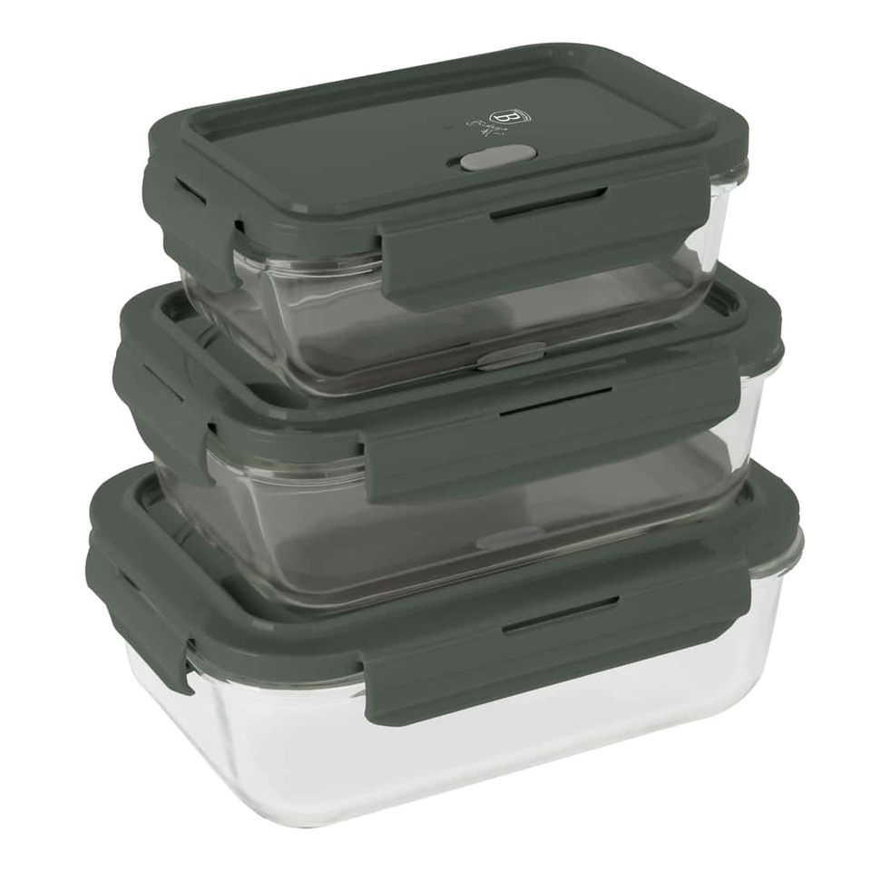 3 Pcs Container Set Berlinger Haus BH8791 | Green