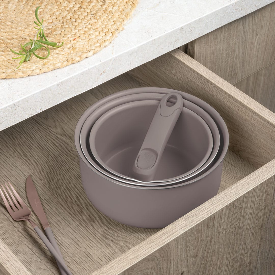13 Pcs Cookware Set Berlinger Haus BH8422 | Taupe Nordic