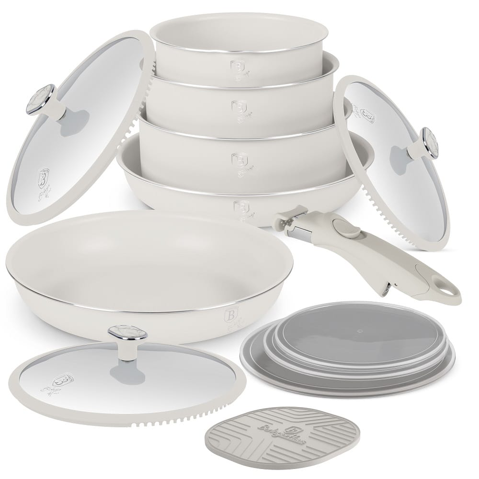 13 Pcs Cookware Set Berlinger Haus BH8421 | Sahara Marble