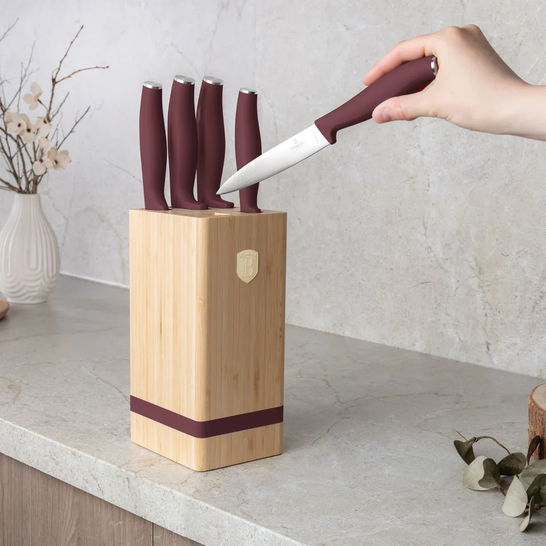 Berlinger Haus 6 pieces knife set with bamboo stand BH2972