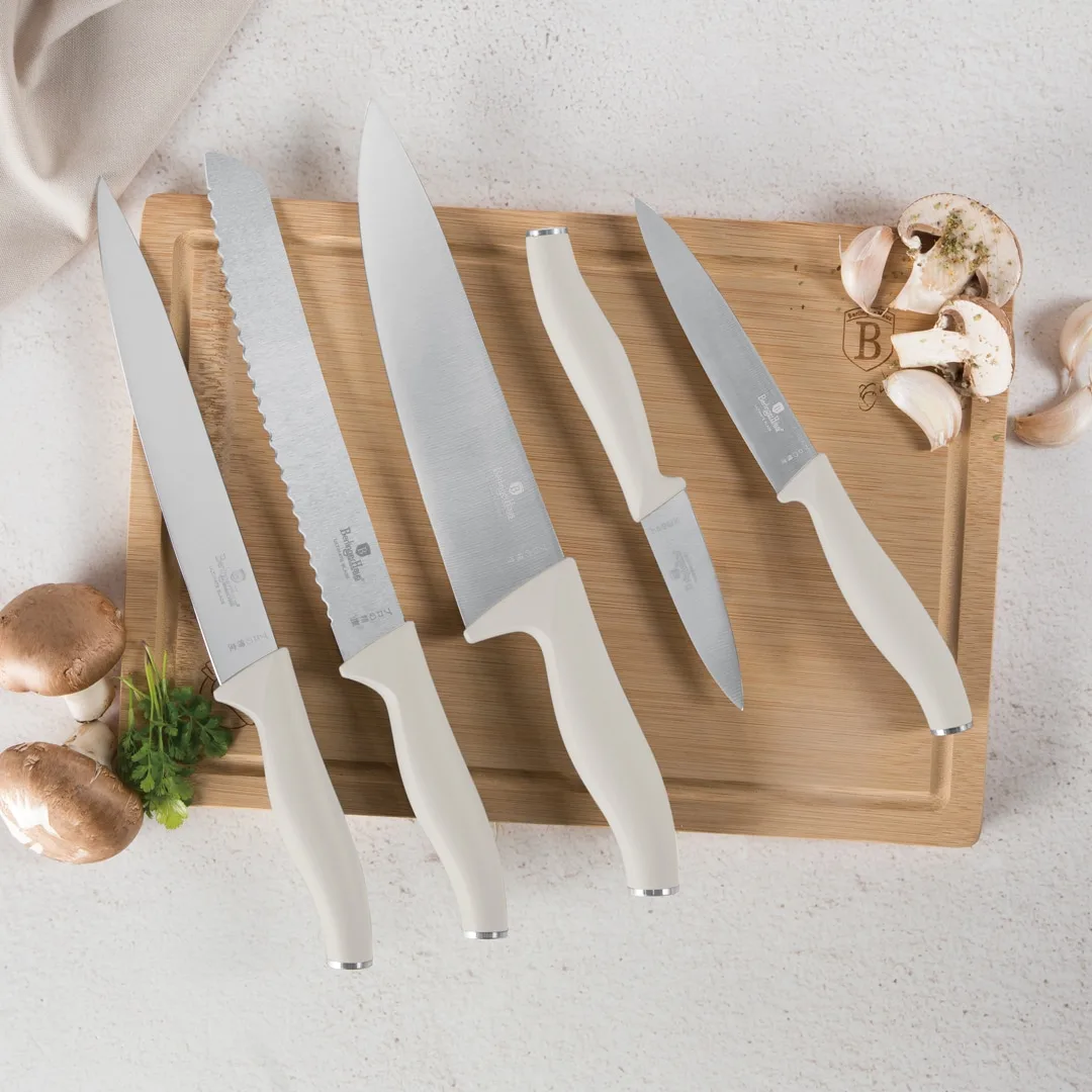 Knife set with bamboo cutting board BH2966