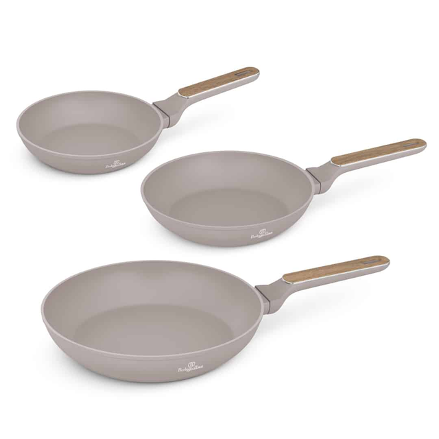 3 Pcs Frypan Set Berlinger Haus BH8341 | Taupe Nordic