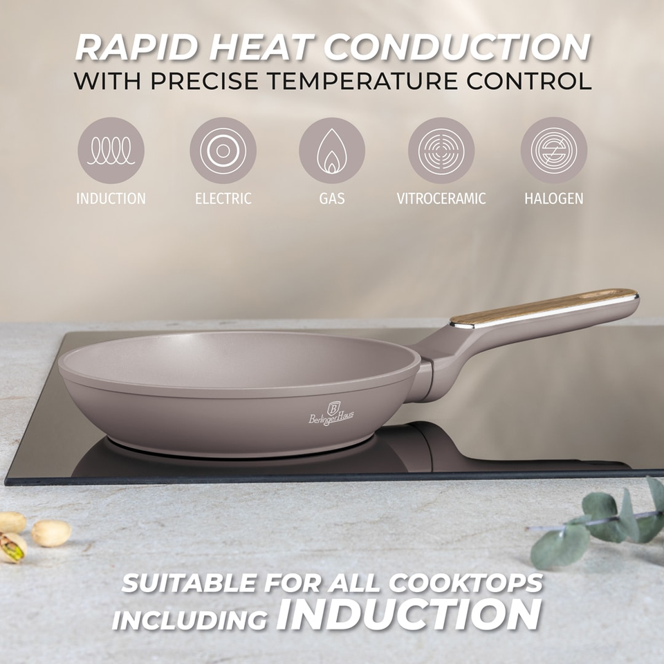 3 Pcs Frypan Set Berlinger Haus BH8341 | Taupe Nordic
