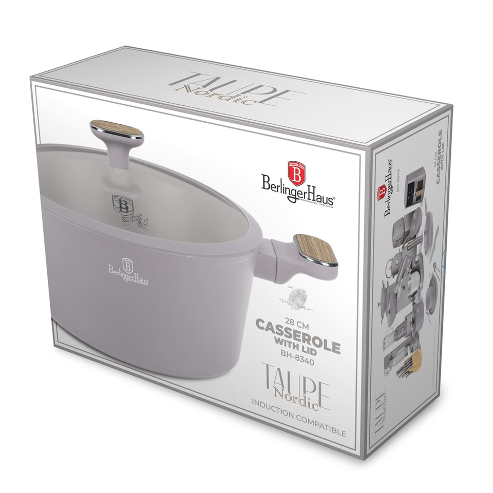 Casserole 28 cm Berlinger Haus BH8340 | Taupe Nordic