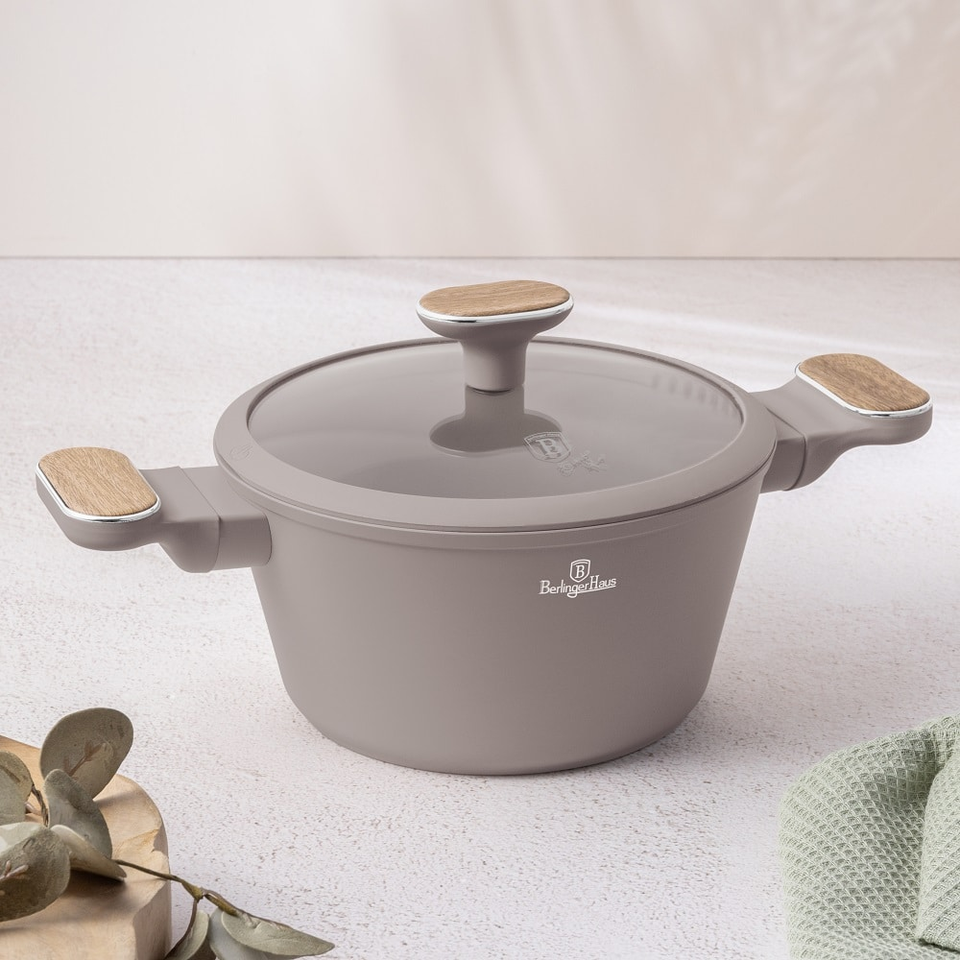 Casserole with Lid 20 cm Berlinger Haus BH8338 | Taupe Nordic