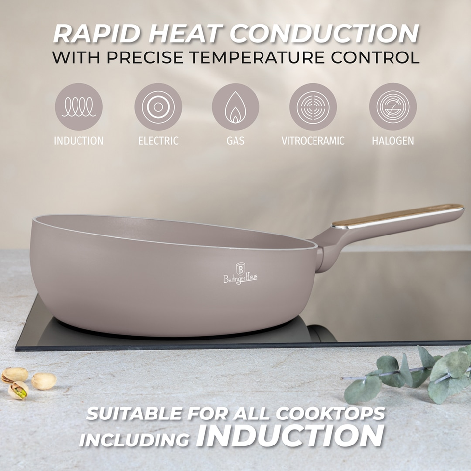 Flip Frypan 26 cm Berlinger Haus BH8332 | Taupe Nordic