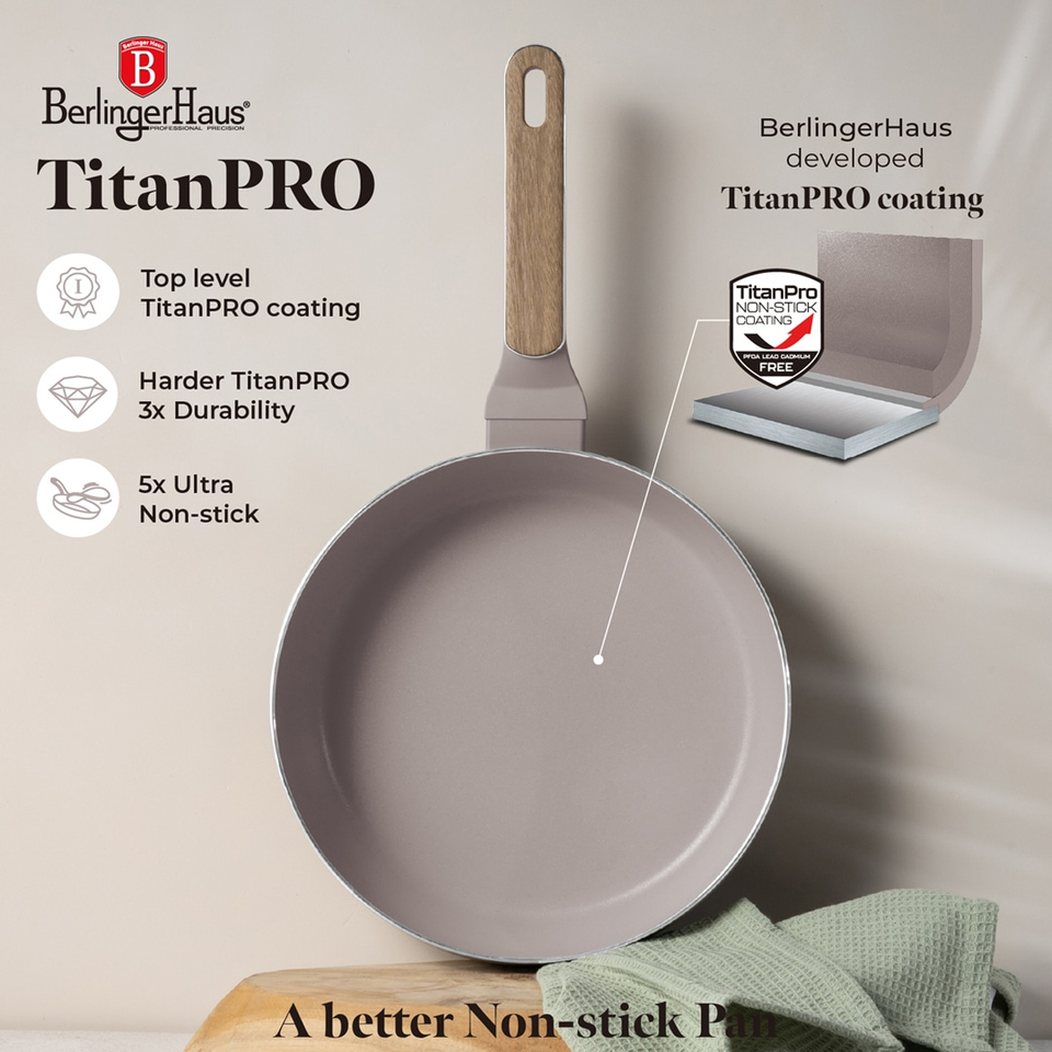 Flip Frypan 26 cm Berlinger Haus BH8332 | Taupe Nordic