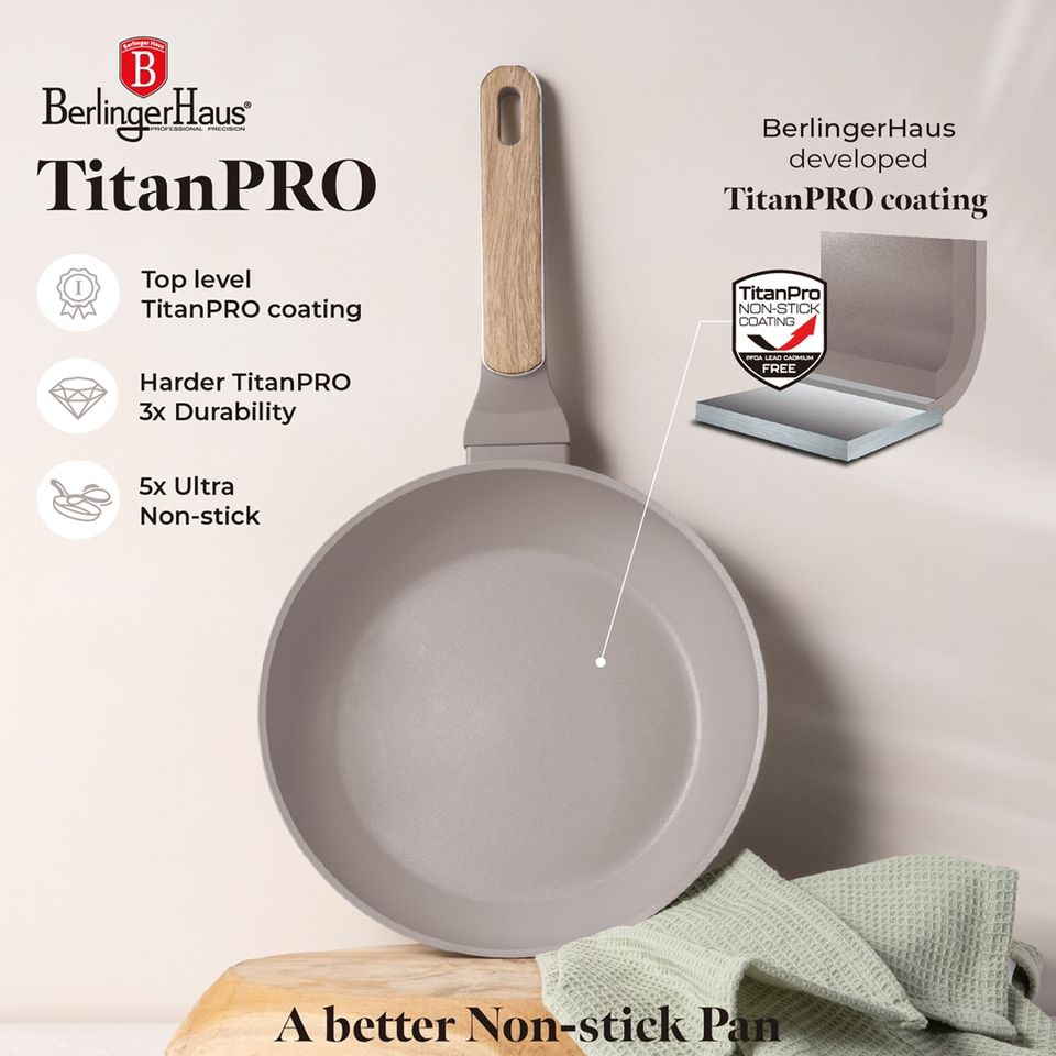 Frypan 24 cm Berlinger Haus BH8327 | Taupe Nordic
