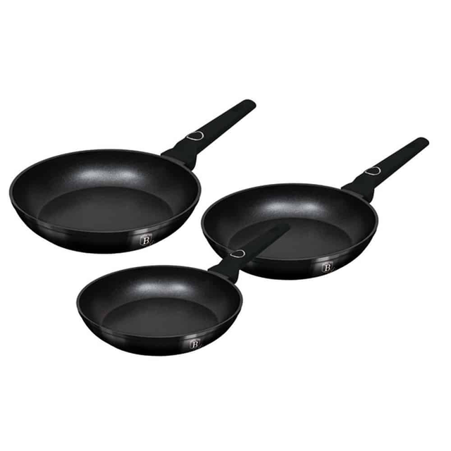 3-Piece Frypan Set Berlinger Haus BH8230 | Black Vantage