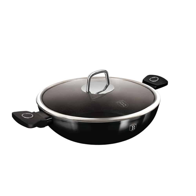 Wok with Lid 30 cm – Berlinger Haus BH8219 | Black Vantage