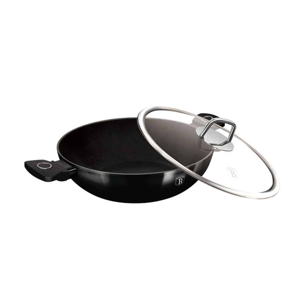 Wok with Lid 30 cm – Berlinger Haus BH8219 | Black Vantage