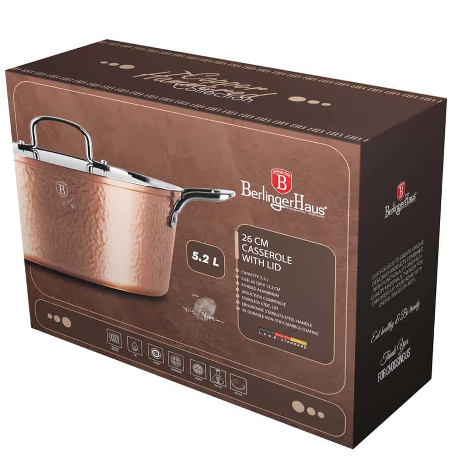 Casserole with Lid 26 cm Berlinger Haus BH8019