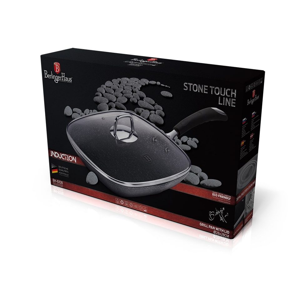 Grill Pan with Lid 28 cm Berlinger Haus BH6108