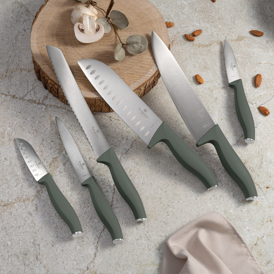 Knife Set 6 pcs – Berlinger Haus BH3138 | Matt Green