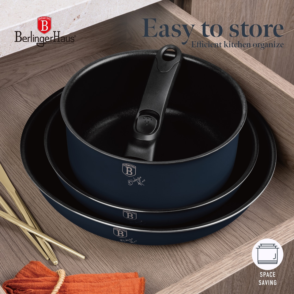 10-Piece Cookware Set – Berlinger Haus BH8416 | Deep Sea Collection