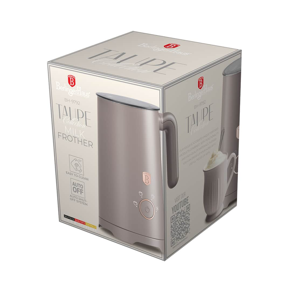 4 in 1 Milk Frother – Berlinger Haus BH9792 | Taupe