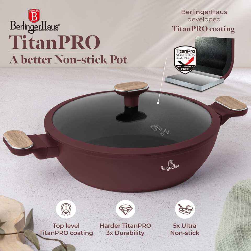 Shallow Pot 28 cm Berlinger Haus BH8299 | Leonardo Nordic