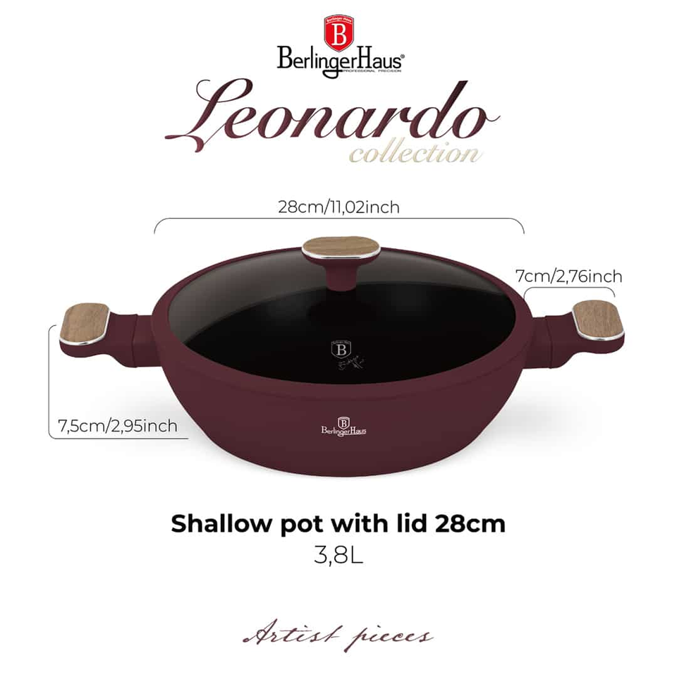 Shallow Pot 28 cm Berlinger Haus BH8299 | Leonardo Nordic