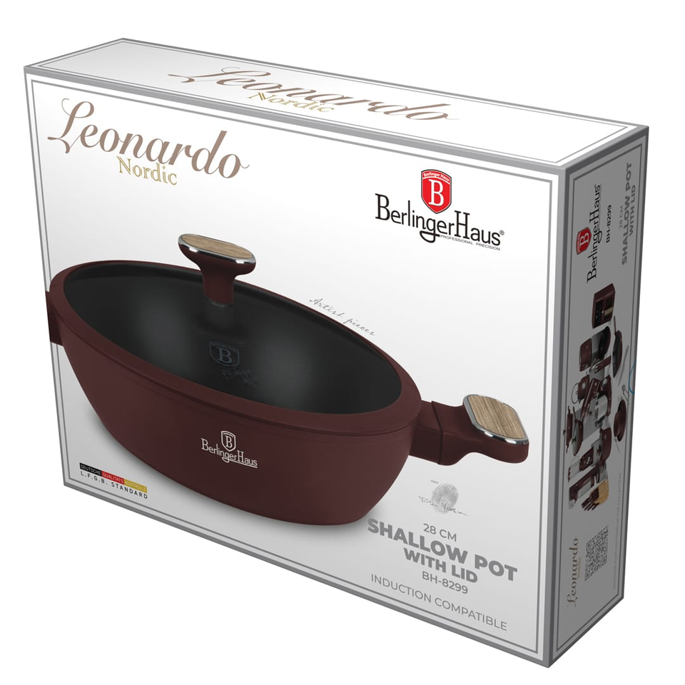 Shallow Pot 28 cm Berlinger Haus BH8299 | Leonardo Nordic