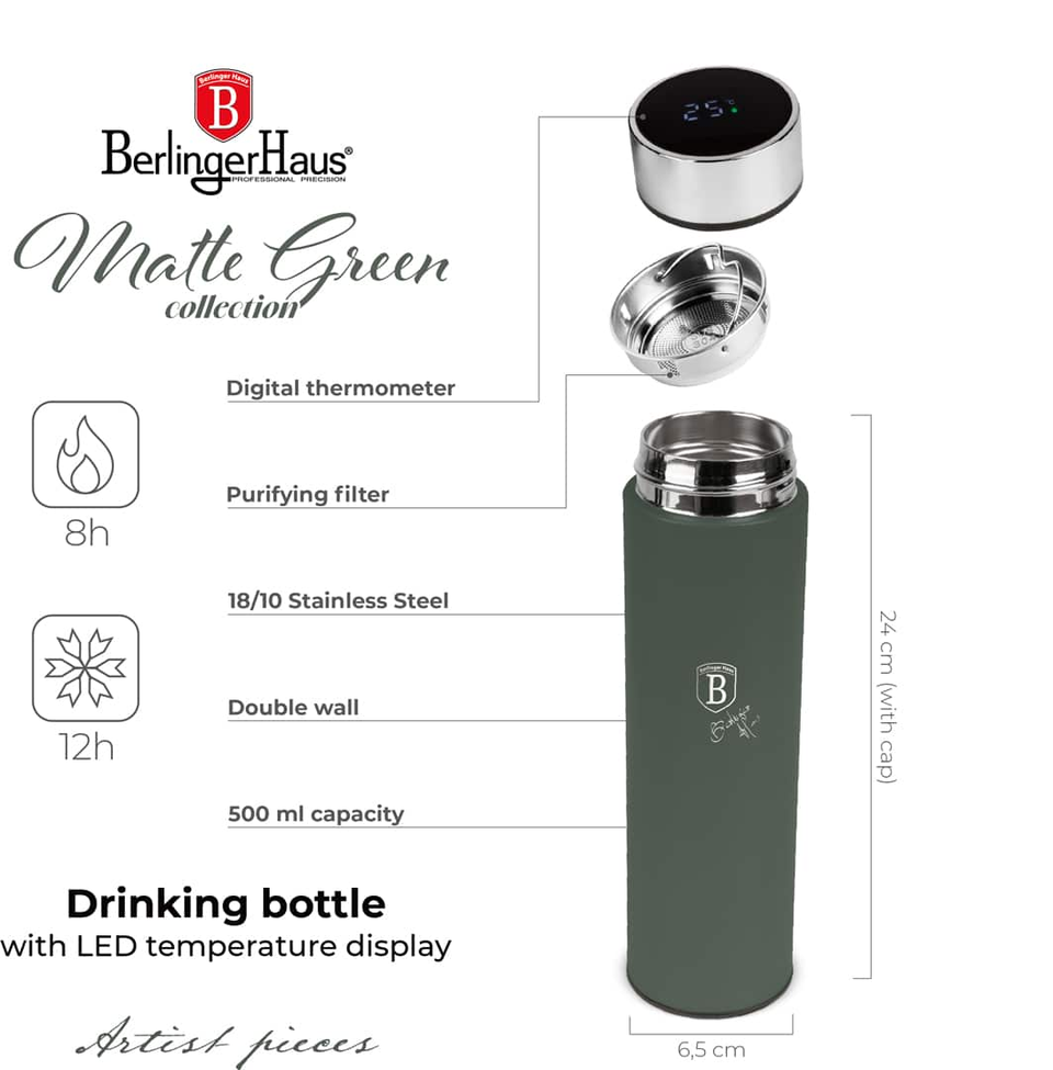 Drinking Bottle Berlinger Haus BH9679 | Matt Green