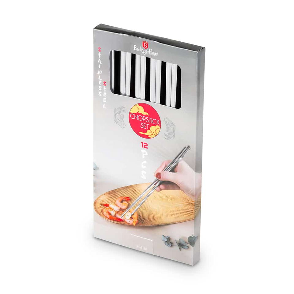 12-Piece Stainless Steel Chopstick Set Berlinger Haus BH3161