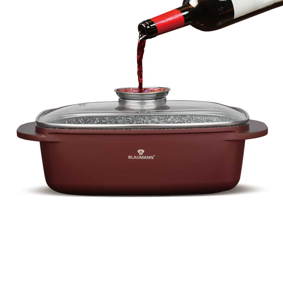Blaumann BL4097 Cera Stone 6L Roaster with Glass Lid