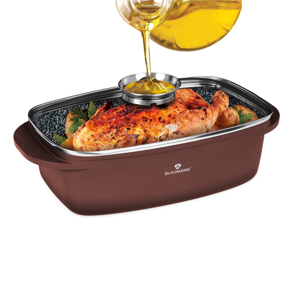 Blaumann BL4097 Cera Stone 6L Roaster with Glass Lid