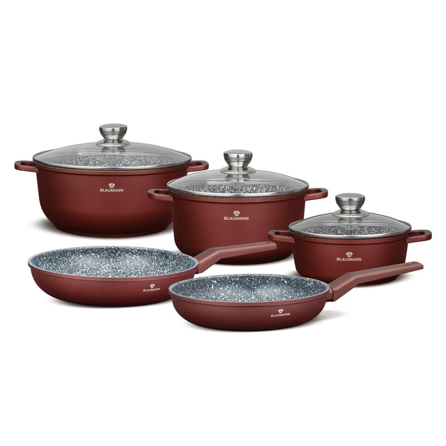8-Piece Cookware Set Blaumann BL4146 Cera Stone Bronze