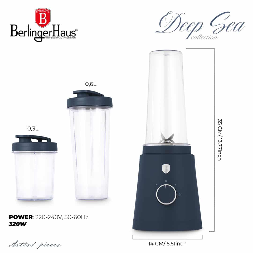 Smoothie Maker Matt Deep Sea Berlinger Haus BH9882, 320W