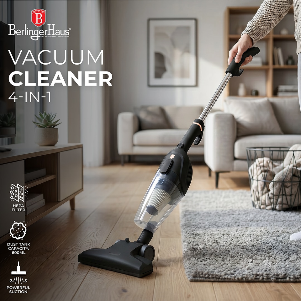 4-in-1 Corded Vacuum Cleaner 600W Berlinger Haus BH9921