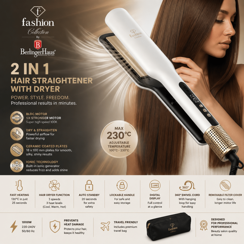Fashion by Berlinger Haus 2-in-1 Hair Styler FTV0189