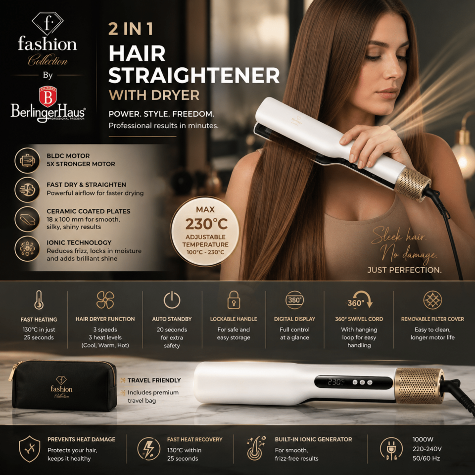 Fashion by Berlinger Haus 2-in-1 Hair Styler FTV0189