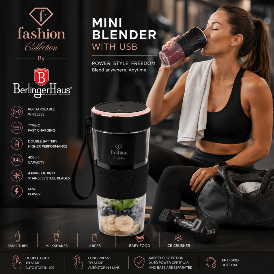 USB Mini Blender FTV0176 | Fashion by Berlinger Haus