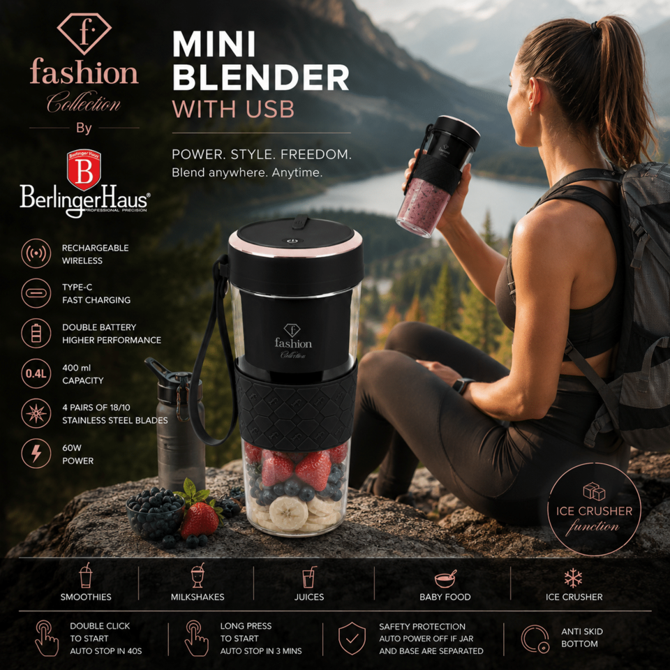 USB Mini Blender FTV0176 | Fashion by Berlinger Haus