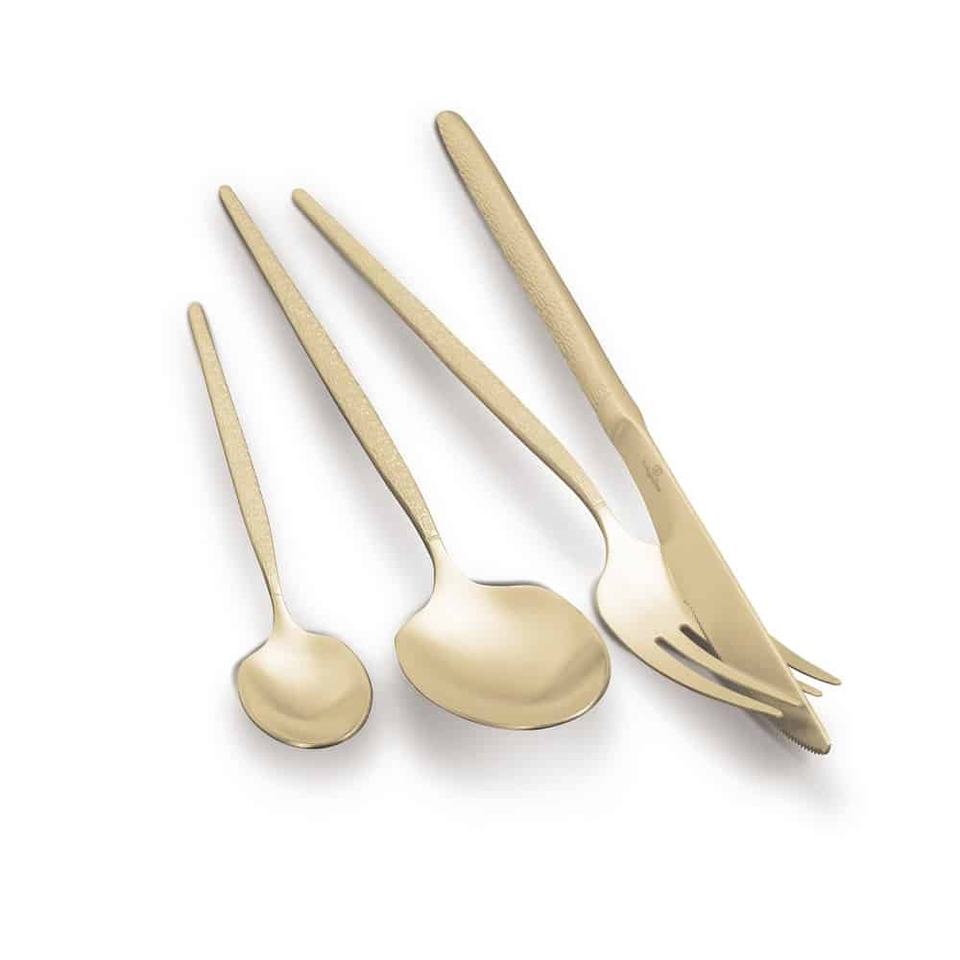 24 Piece Champagne Gold Cutlery Set BH2642 | Berlinger Haus